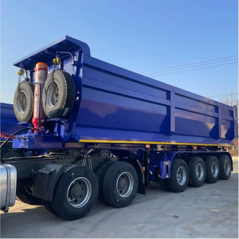 Reboque de carga basculante traseiro tipo U